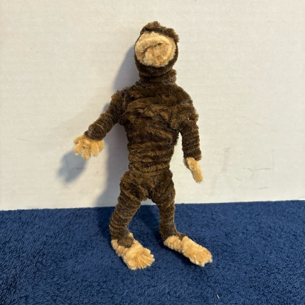 Handmade Chenille Stem 7” Tall Bigfoot Sasquatch Figurine Folk Art Unique
